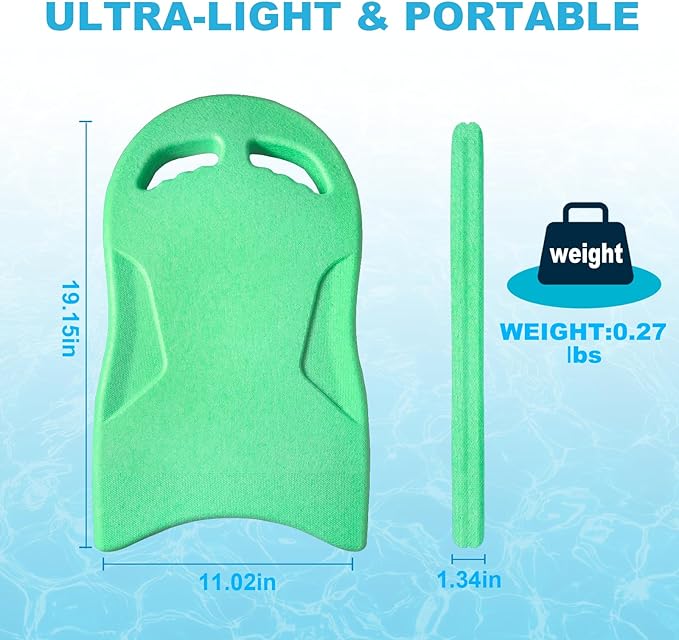 Swimming Kickboard, Lightweight and High Buoyancy Swim Training Board for Swimmers, Durable EPP Material, Ideal for Pool Exercise and Swimming Lessons-StrideForce Fitness