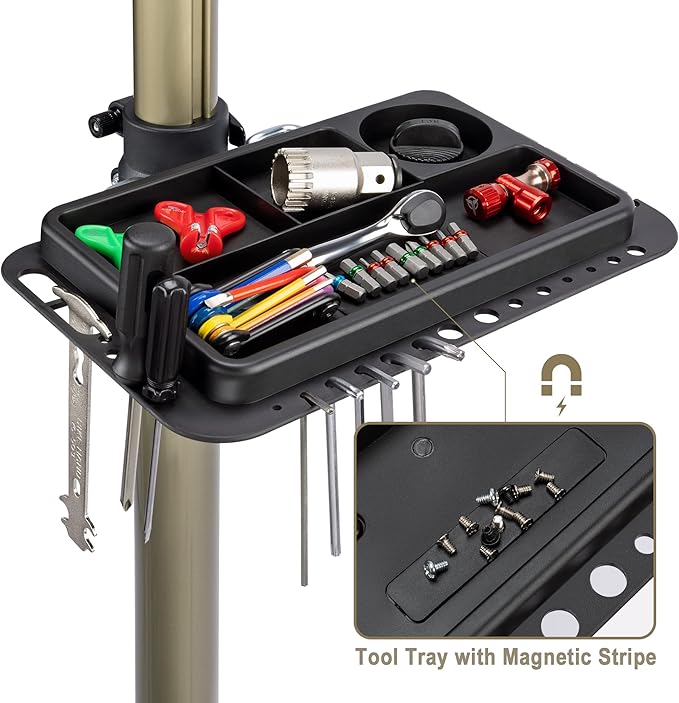 CXWXC Bike Repair Stand 88lbs- E Bike Stand for Maintenance Workstand - Ebike Repair Stand Shop Home Mechanics for Mountain Bike and Road Bike (Max. 88lbs)-StrideForce Fitness