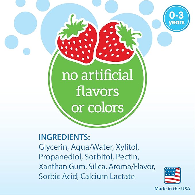 Dr. Brown's ToothScrubber Toddler Toothbrush Set, Monster with Strawberry Flavor Toothpaste