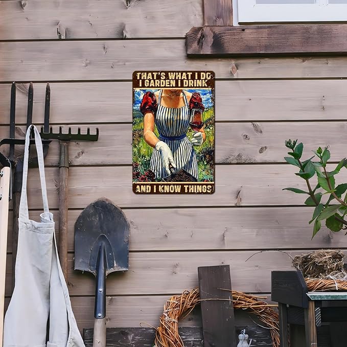 Gardening Decor That's What I Do I Garden Vintage Metal Sign for Home Yard Garden Backyard Garage Man Cave Shed Office Craft Room 12 * 8inch-StrideForce Fitness