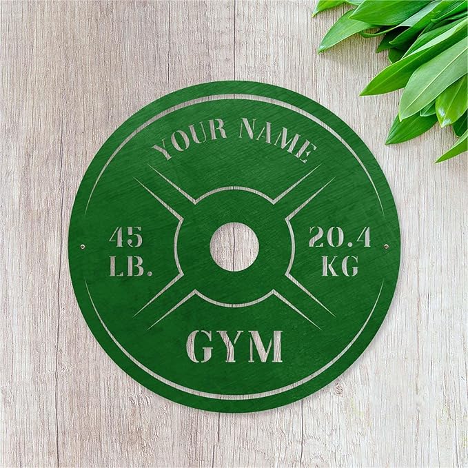 Personalized Home Gym LED Tin Metal Sign Multiple Sizes, Weight Lifting Exercise Workout Room Training Fitness Center Motivational Inspirational Quotes Decor Wall Art Hanging Accessories (08 LED)-StrideForce Fitness