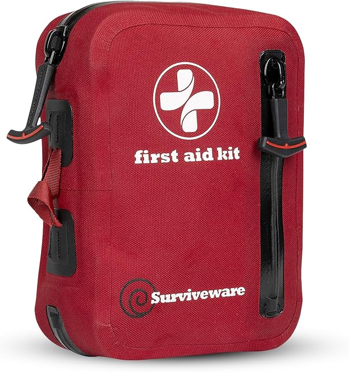 Surviveware 98-Piece Waterproof Premium First Aid & Survival Kit - Comprehensive Emergency Preparedness Gear for Camping, Hiking, Backpacking, and Outdoor Adventures-StrideForce Fitness