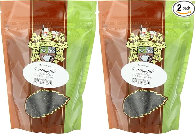 English Tea Store Loose Leaf, Borengajuli Estate Tea Pouches, 4 Ounce (Pack of 2)-StrideForce Fitness