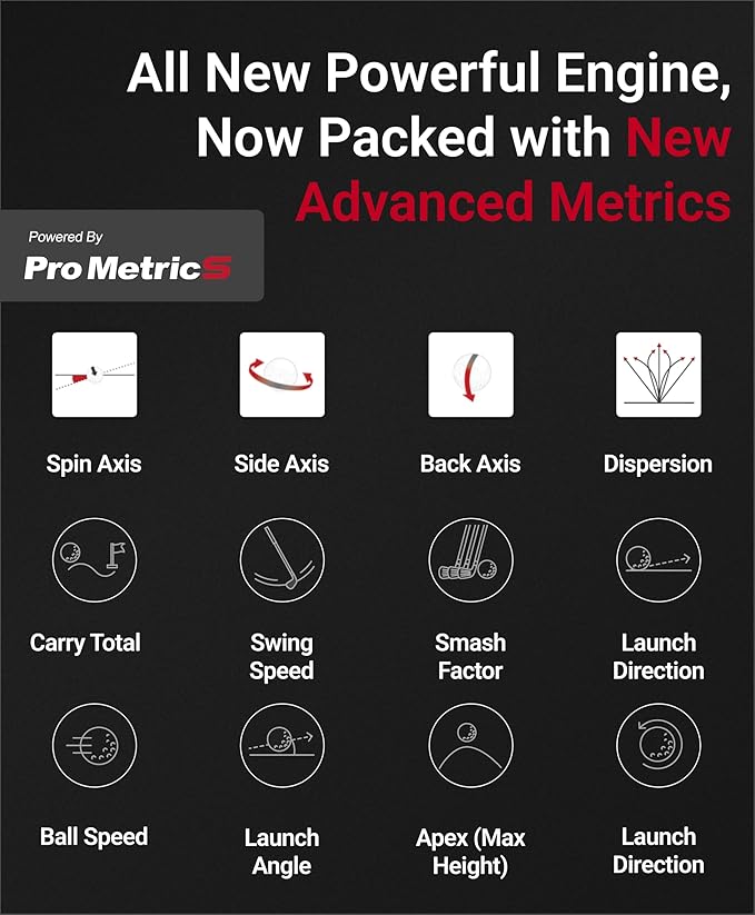 Voice Caddie SC4 PRO Golf Launch Monitor & 3D Driving Range Simulator for Indoor and Outdoor Use | Portable Golf Swing Analyzer & Tracker with Built-in Screen | No Fees-StrideForce Fitness