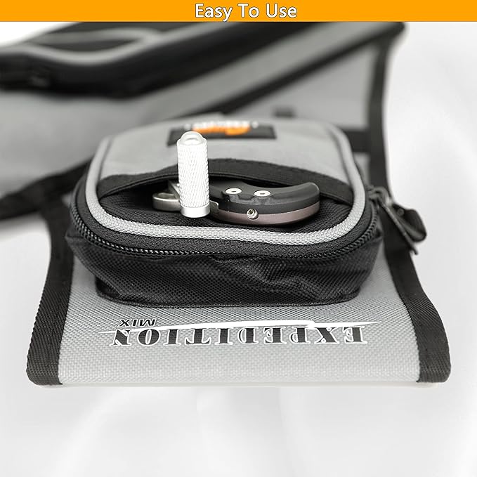 SUNYA Archery Hip Quiver for Arrows. Includes 3 Tubes Arrow Holder, Accessories Pockets and Waist Belt. Fit for Compound and Recurve Bow Practice.-StrideForce Fitness