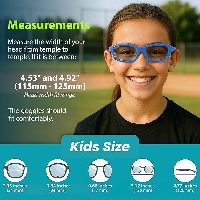 BLUE CUT Sports Protection Goggles, Photochromic Lenses Safety Glasses for Basketball, Pickleball and Outdoor Sports-StrideForce Fitness