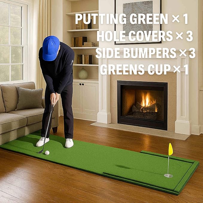 Putting Green Outdoor for Golf Practice Putting Matt for Indoors-StrideForce Fitness