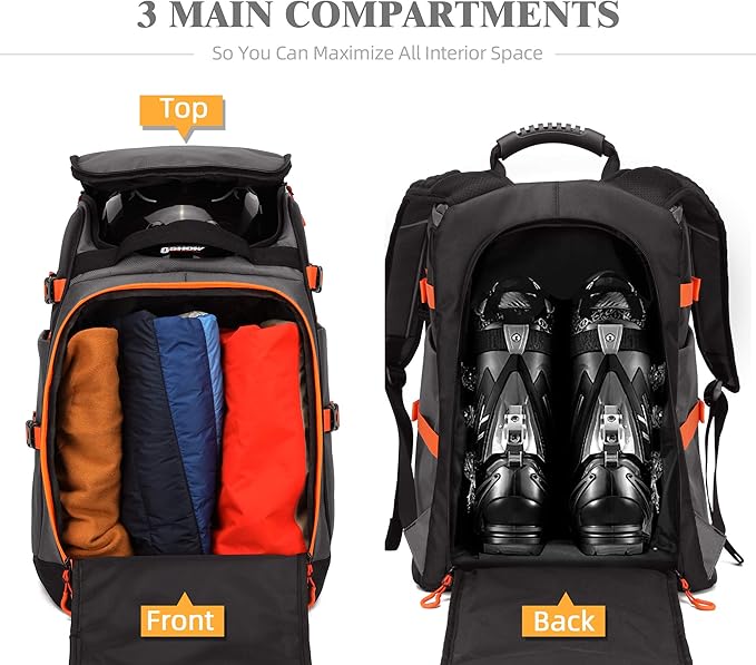 Ski/Snowboard Boot Bag/Skating Bag | Excellent for Store and Transport Gear, Jacket, Helmet, Goggles, Gloves & Accessories-StrideForce Fitness