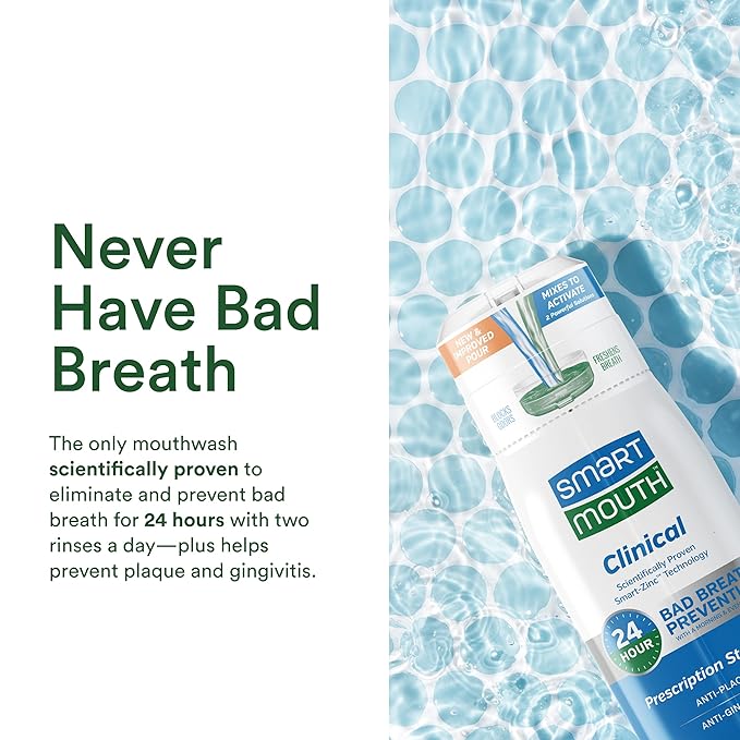 SmartMouth Clinical DDS Activated Mouthwash & Toothpaste, Bad Breath, Bleeding Gums Support