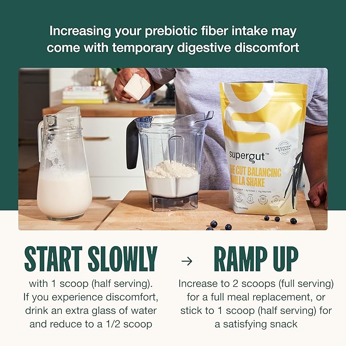 Supergut Prebiotic Shakes | Meal Replacement | Boost GLP-1 | High Protein and Fiber | No Added Sugar | Keto Food, Meal, Snack (Mocha Latte, 14 servings)-StrideForce Fitness