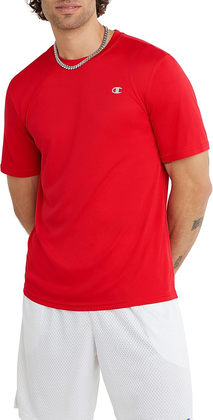 Champion Men's T-shirt, Sport Tee, Moisture Wicking, Anti Odor, Athletic T-shirt for Men (Reg. Or Big & Tall)-StrideForce Fitness