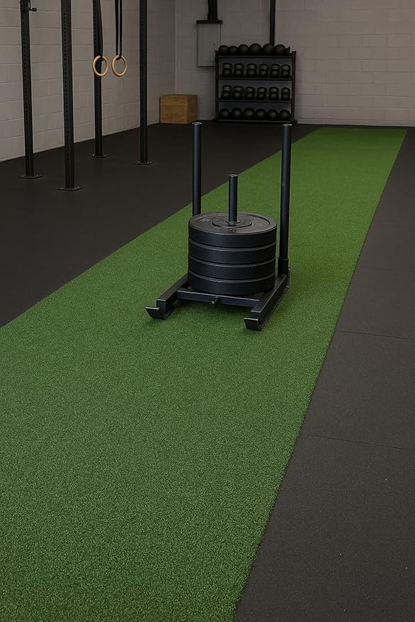 Ottomanson Artificial Turf Golf Hitting Mat 2' x 3' Indoor/Outdoor Waterproof Synthetic Fake Grass for Putting Practice Baseball Football Sports Gym Backyard, Custom Size 2' up to 30'-StrideForce Fitness