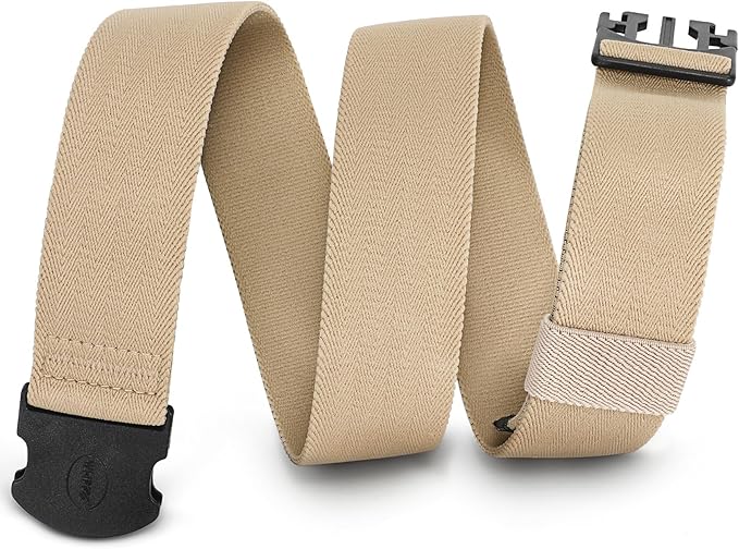 WHIPPY Mens Elastic Stretch Belt Unisex Adventure Web Belt for Women Men with Non-Metal Buckle Adjustable Belts-StrideForce Fitness