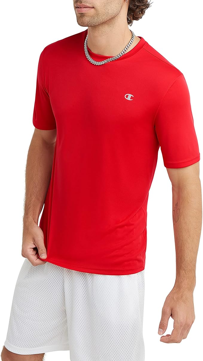 Champion Men's T-shirt, Sport Tee, Moisture Wicking, Anti Odor, Athletic T-shirt for Men (Reg. Or Big & Tall)-StrideForce Fitness