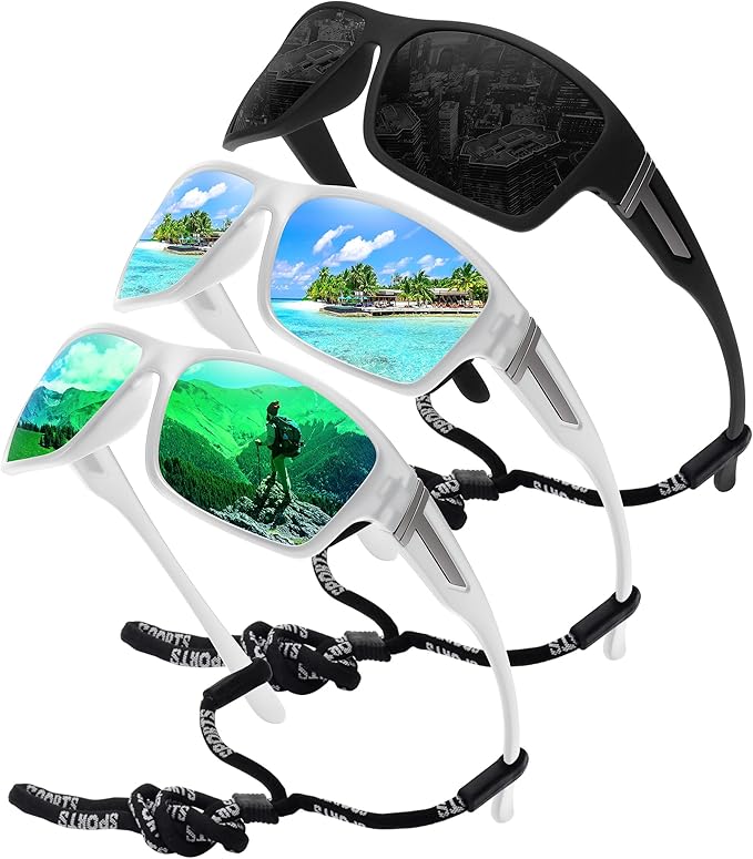 STORYCOAST Polarized Sports Sunglasses for Men Women Unbreakable Frame Cycling Fishing Driving-StrideForce Fitness