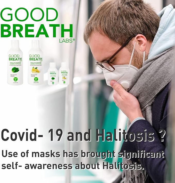 Goodbreath Mouthwash - Mint Mouth Rinse for Chronic Halitosis - New Ozone Technology Oral Rinse - Halitosis Treatment & Bad Breath Neutralizer - Mouthwash for Gum Diseases - Alcohol-Free | 16 Oz