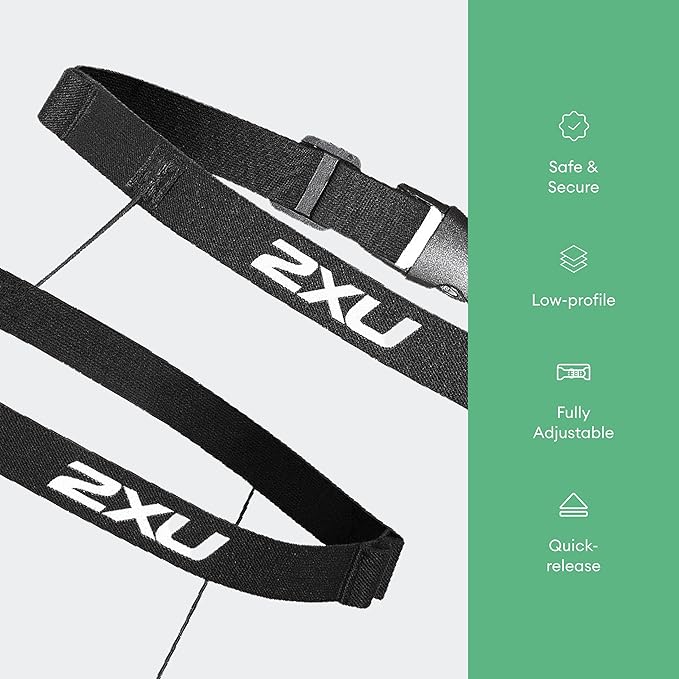 2XU Unisex Race Belt with Loops-StrideForce Fitness