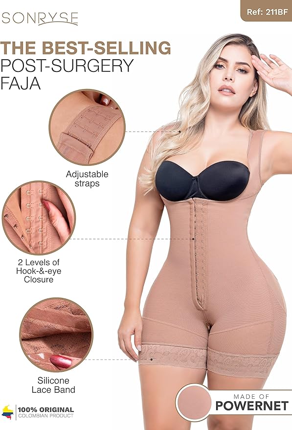 Sonryse Tummy Tuck Compression Garment for Women Fajas Colombianas Reductoras y Moldeadoras Stage 2 Faja-StrideForce Fitness