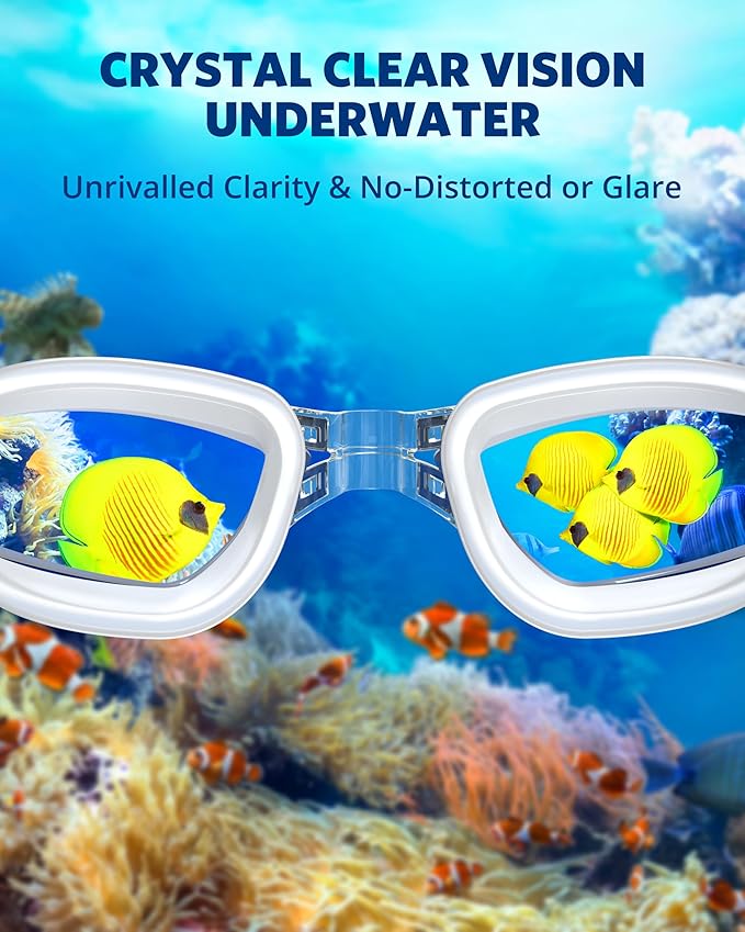 Aegend Swim Goggles, Swimming Goggles No Leaking Full Protection Adult Men Women Youth-StrideForce Fitness