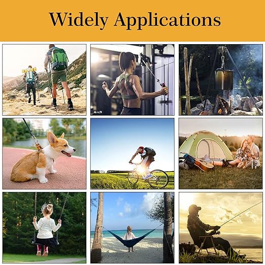 100Pcs 2.4" Carabiner Clip Spring Snap Hook, M6 2-3/8 Inch Heavy Duty Galvanized Steel Spring Snap Hook, Quick Link Keychain Clip for Keys Swing Set Camping Fishing Hiking Traveling(260 lbs Capacity)-StrideForce Fitness