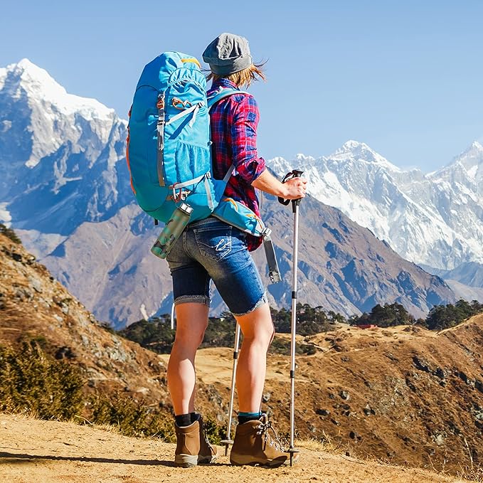 sprookber 3" Aluminum Carabiner D Ring, Caribeener Clips, Spring Snap Hook for Keychain Clip, Set of 10-StrideForce Fitness