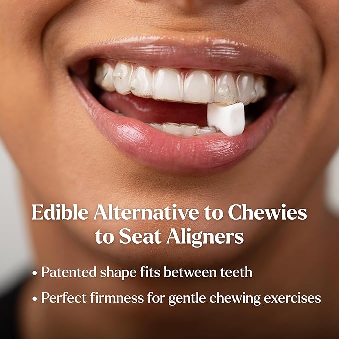 Movemints Clear Aligner Mints - Patented, Edible Alternative to Chewies - Freshen Breath and Improve Dry Mouth with Xylitol - Spearmint (3 Pack)