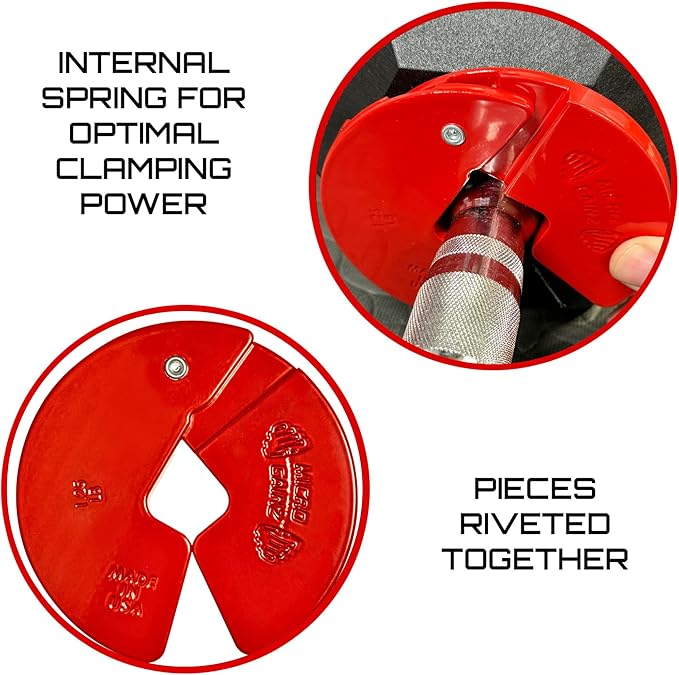 Micro Gainz Dumbbell Fractional 1.25lb Weight Plate, Ideal for Micro Loading, (Choose Color) 4 Piece Fractional Weight Plates, Designed for Dumbbell Training, Made In USA-StrideForce Fitness