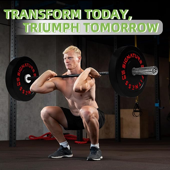 Olympic Bumper Plates Set, 2" Weight Plates for Strength Training & Weightlifting, Paris or Set or Set with Barbell, Multiple Options-StrideForce Fitness