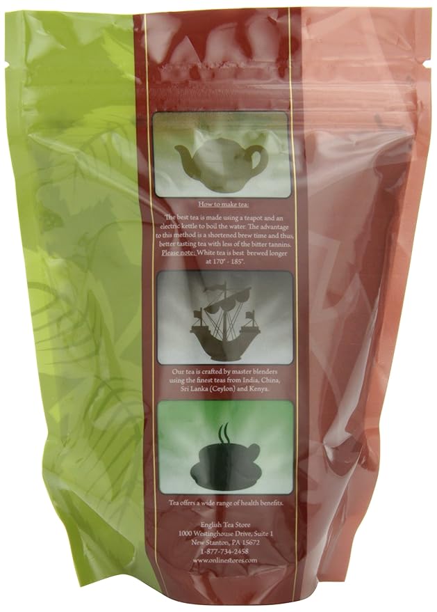 Sowmee White Tea Loose Leaf | Mildly Oxidized Chinese White Tea with Full-Body Flavor | 2oz Pouch | Late Harvest Spring Leaves with Oolong-Like Notes | English Tea Store-StrideForce Fitness