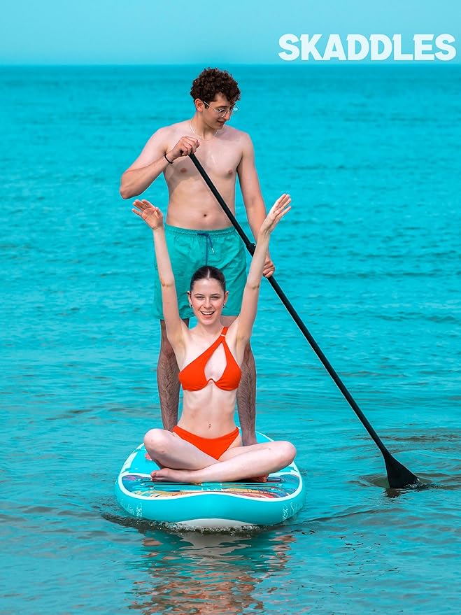 10’6’’ Portable Inflatable Stand Up Paddle Board (SUP) for Adults and Youth with Non-Slip Deck – Complete Accessories Kit, Perfect for Fishing, Yoga, Fitness & Family Fun-StrideForce Fitness