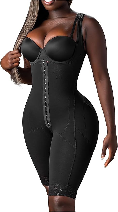 Snatched Body Post Surgery Stage 1 Faja Without Bra | Fajas Colombianas Moldeadoras for BBL |High Compression Faja-StrideForce Fitness