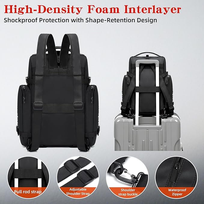 19L Reflective Bike Rack Bag Large Capacity Waterproof Rear Bag with Rain Cover E-Bike Bicycle Accessories Basket Storage Crossbody Saddle Shoulder Rear Seat Luggage Pouch Bag Accesorios Bicicletas-StrideForce Fitness