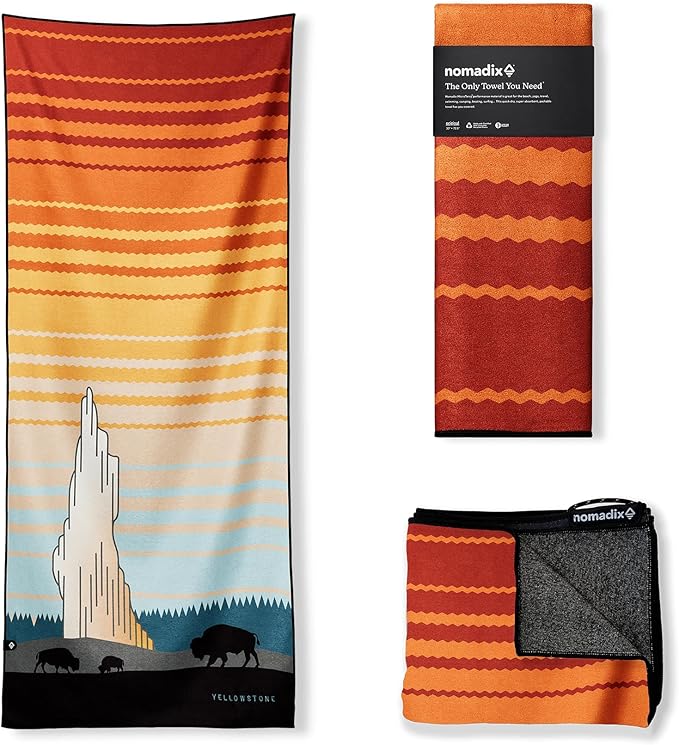 Nomadix Original Towel - Perfect for Beach, Pool, Travel, Camping, Yoga - Made with Recycled Materials - Super Absorbent - Sand Resistant-StrideForce Fitness