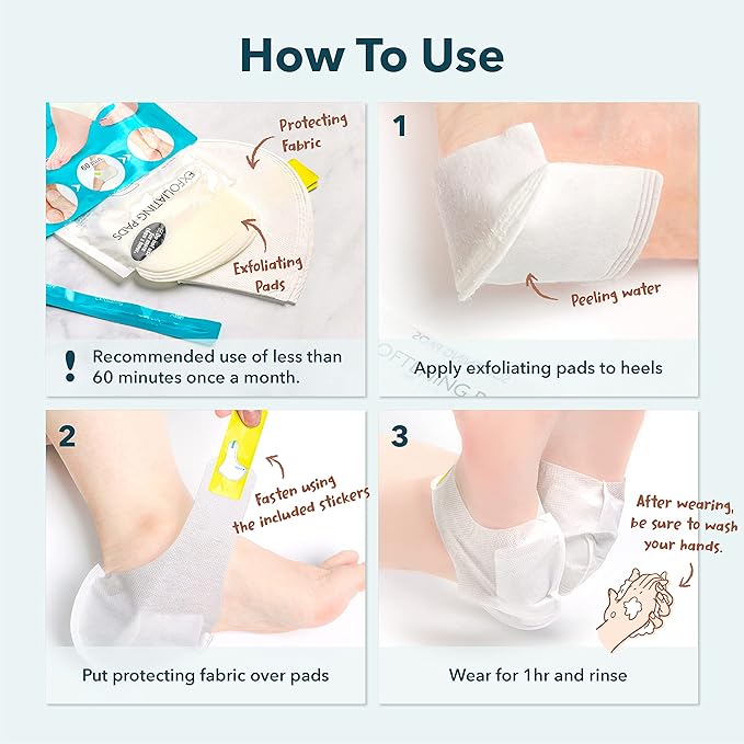Purederm Exfoliating Heel Mask (1 Pair) – Heel Peeling Masks Gently Remove calluses from Your Heel-StrideForce Fitness