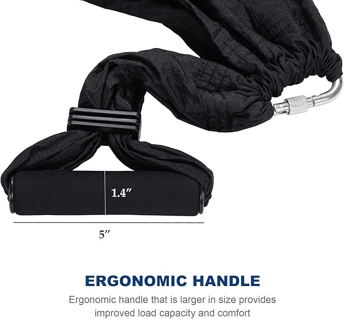 ZELUS Aerial Yoga Swing Sling Strong Yoga Hammock Kit Set Trapeze Inversion Equipment Include 2 Extensions Straps and Ceiling Mounting Kit-StrideForce Fitness