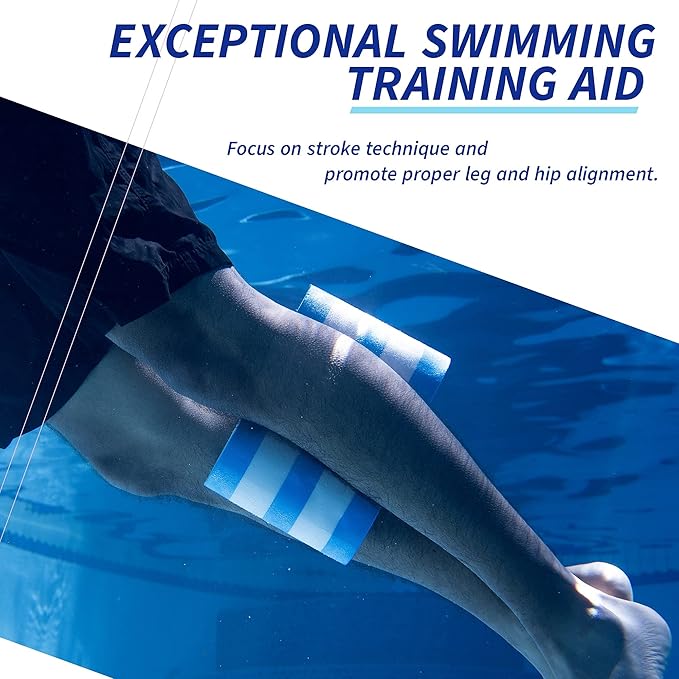 Sunlite Sports EVA 5-Layer Pull Buoy Leg Float - Pool Training Aid, Legs and HIPS Support for Adults, Kids, and Beginners, for Swimming Stroke-StrideForce Fitness