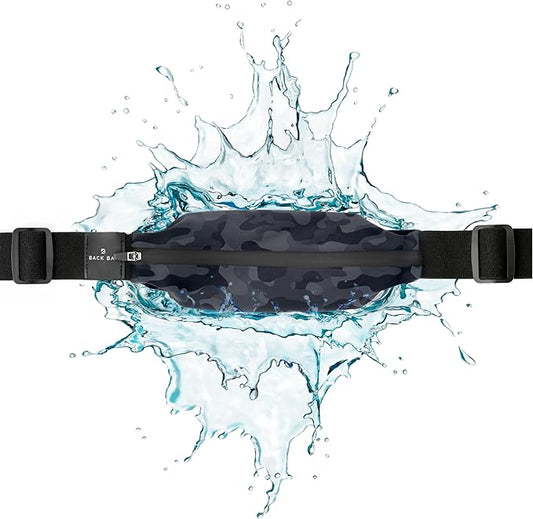 Back Bay Slim Running Belt for Women & Men [Fits ALL Phones], Runners Fanny Pack for Men, Money Belt, Running Gear Gift, Waist Bag Workout Gear, iPhone Runner's Phone Holder Waist Pack-StrideForce Fitness