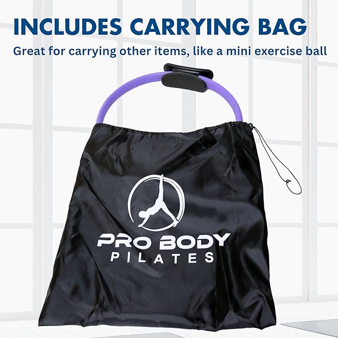 ProBody Pilates Fitness Circle – 14 Inch Pilates Ring for Focusing on Toning Inner Thighs, Arms, and Core-StrideForce Fitness