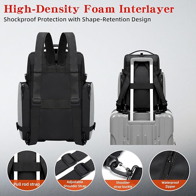 19L Reflective Bike Rack Bag Water Resistant Cycling Pannier Saddle Shoulder Bag with Rain Cover 4-in-1 Versatile Bag Accessories for Travel Commuting Shopping Outdoor Cycling Night-Riding Fitness-StrideForce Fitness