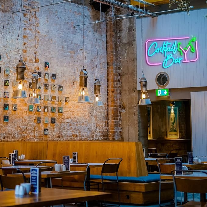 Cocktail Bar Neon Sign for Wall Decor Led Women Sign USB Goblet light up sign Dimmable Cocktail neon Light for Bar Club Pub Store Home Decor-StrideForce Fitness