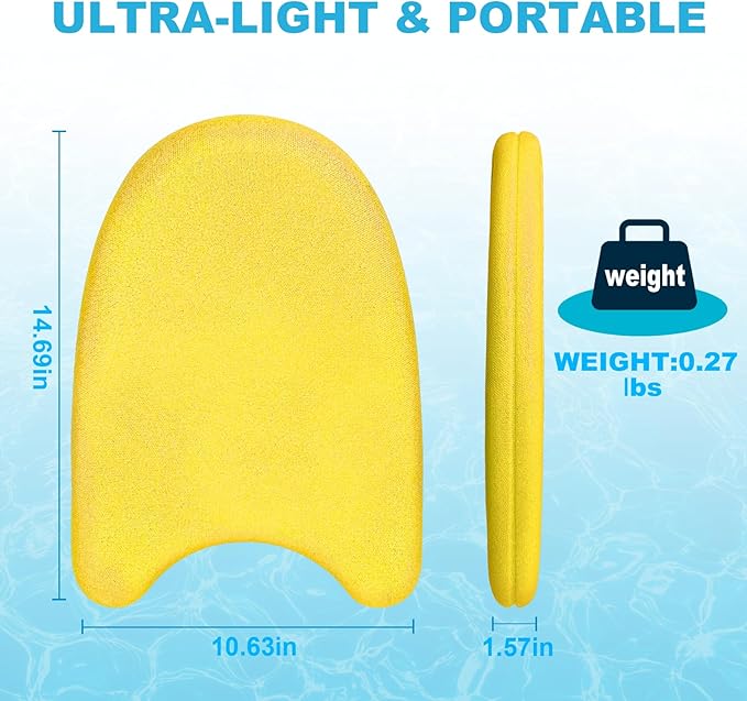 Swim Kickboard - EPP Material with Ultra-Lightweight and Great Buoyancy,Durability, Ideal for Beginners and Advanced Swimmers-StrideForce Fitness