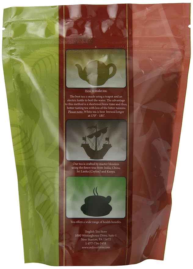 Pomegranate Hibiscus Flavored Green Tea | Loose Leaf 4oz | Hunan Sencha Style Tart Fruity Herbal Blend | Hot or Iced | English Tea Store Premium Tea-StrideForce Fitness