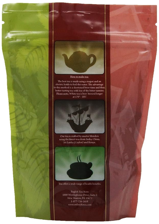 English Tea Store Organic Assam Fine Cut Loose Leaf Tea Pouches - 4oz | Brisk Full Bodied Black Tea | USDA Organic Fair Trade Certified | Malty Flavor Tea for Milk or Straight Brewing-StrideForce Fitness