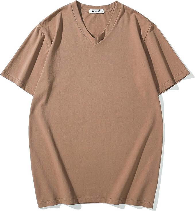 VEIISAR Premium V Neck T Shirts for Men - Modern Fitted Tees Vneck Undershirts-StrideForce Fitness