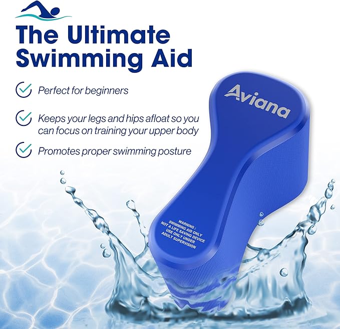 Pull Buoy Swim Training Leg Float for Adults & Youth | Swimming Pool Strokes & Upper-Body Strength EVA & BPA Free-StrideForce Fitness