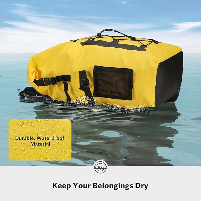 STOVER 5/10/25/30/40/55L Waterproof Backpack- Floating Dry Bag for Kayaking, Travel, Beach, Hiking, & Camping, Men/Women-StrideForce Fitness