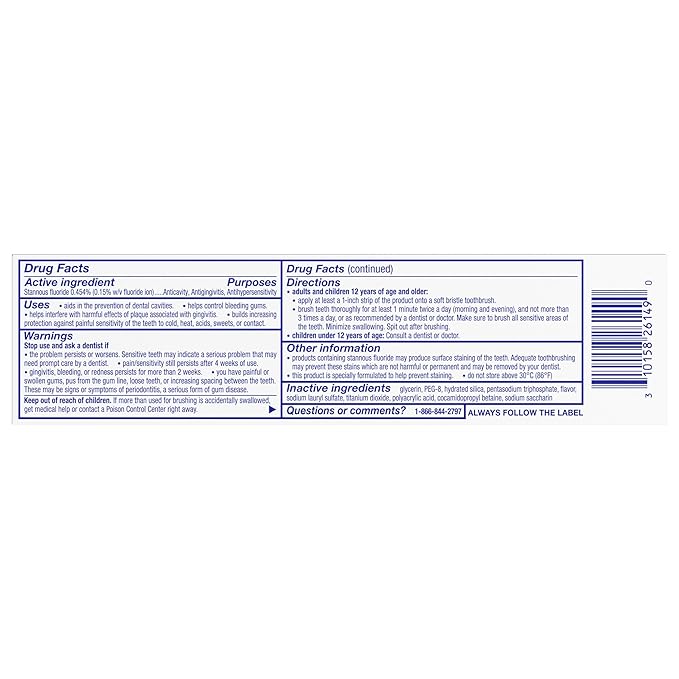 Sensodyne Sensitivity & Gum Sensitive Toothpaste for Gingivitis, Sensitive Teeth Treatment, Clean & Fresh - 3.4 oz (pack of 4)