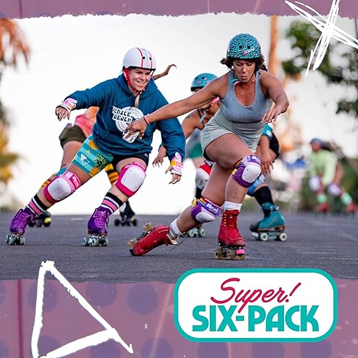 187 Killer Pads Six Pack Pad Set, Elbow Pads, Knee Pads, and Wrist Guards - Ideal for Skateboarding, Roller Skating, and Inline Skating-StrideForce Fitness