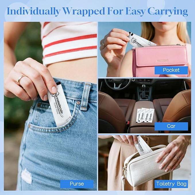 Individually Wrapped Dental Floss Picks Bulk Disposable Flossing Sticks Teeth Cleaning and Oral Care Travel Size Dental Tooth Floss Pack for Hotels, Weddings, Guests & Business Single Use (100 Pack)