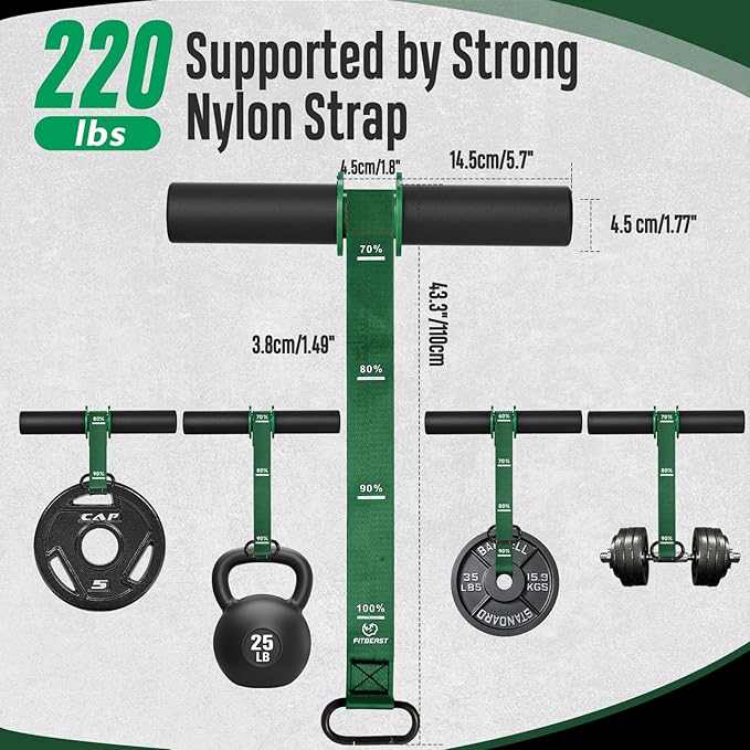 FitBeast Forearm Strengthener & Wrist Roller Forearm Exerciser - Adjustable Forearm Strength Trainer with Thickened Anti-Slip Grip Handles, Ideal for Boosting Grip Strength & Muscle Building